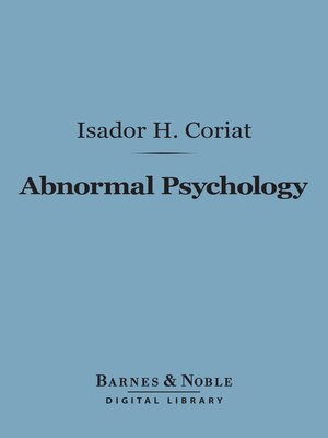 cover image of Abnormal Psychology (Barnes & Noble Digital Library)